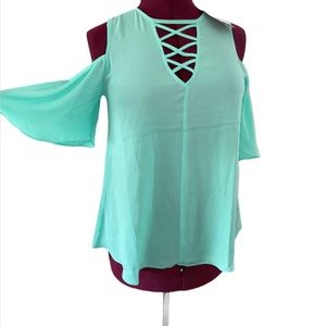 Aqua Blue Woman’s Blouse